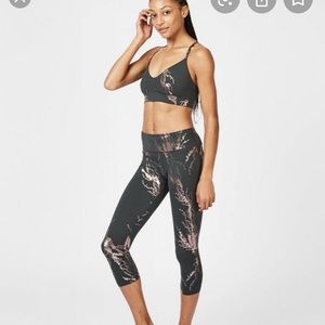 Sweaty Betty slate rose foil print set